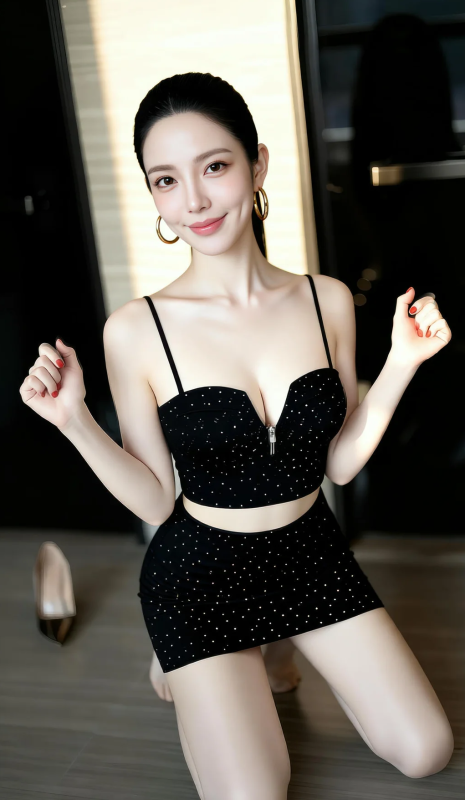 【美腿短裙】米妹香肩美腿短裙-便宜姬